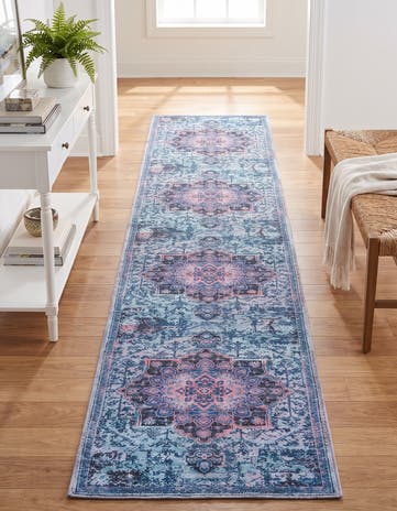 2' x 9' 10 Washable Francesca Runner Rug