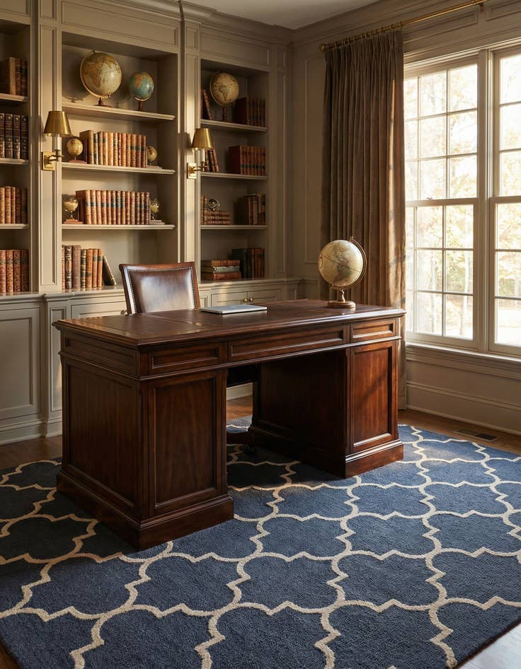 Detail image of 5' 1 x 8' Luna Wool Rug