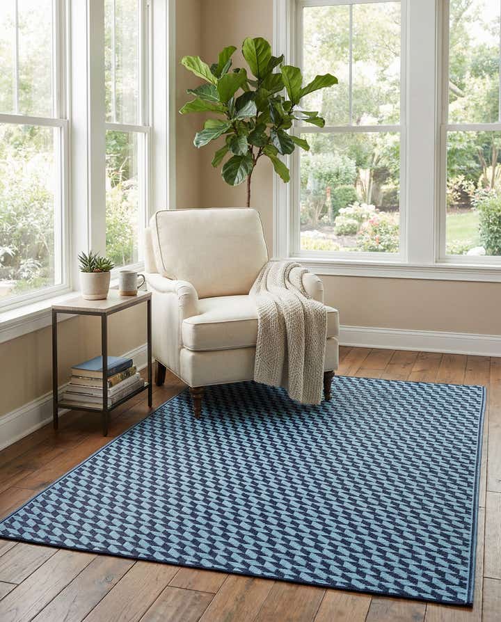 4' x 6' Easy-Clean Modern Indoor / Outdoor Rug