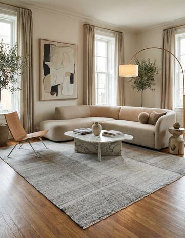8' 2 x 11' 7 Hand Woven Kilim Modern Wool Rug