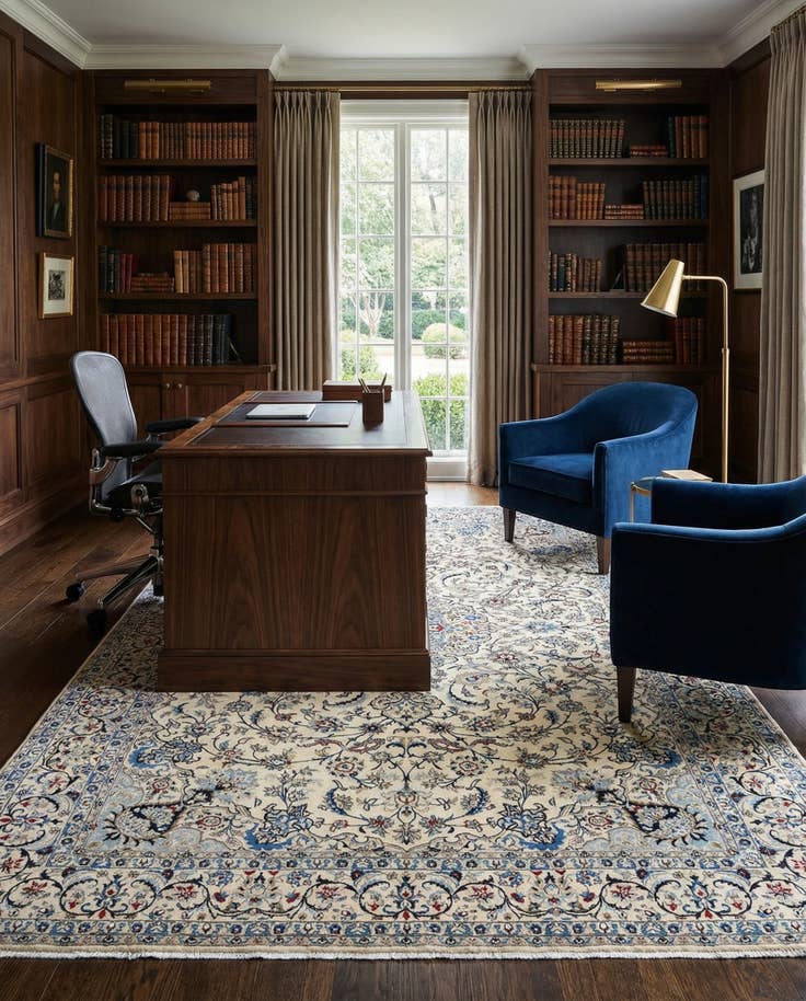 Detail image of 8' 6 x 10' 2 Nain Wool Rug
