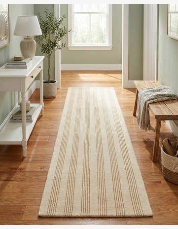 3' 3 x 12' Jill Zarin Striped Wool Runner Rug