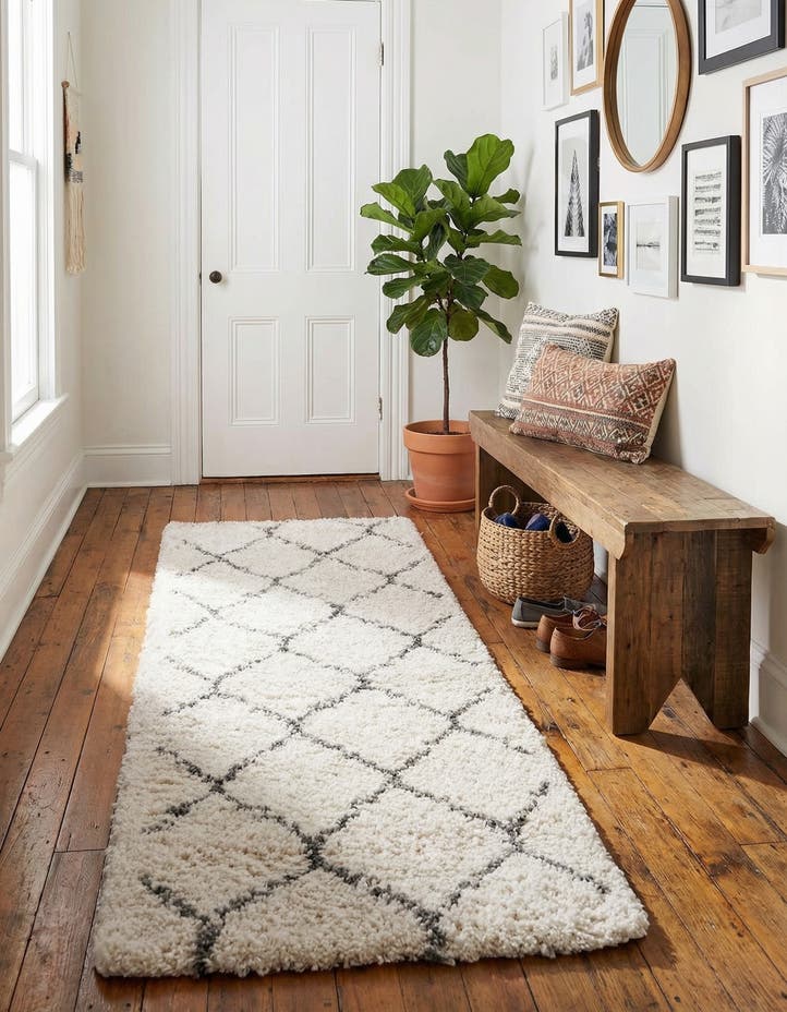 2' x 5' 3 Moroccan Shag Runner Rug