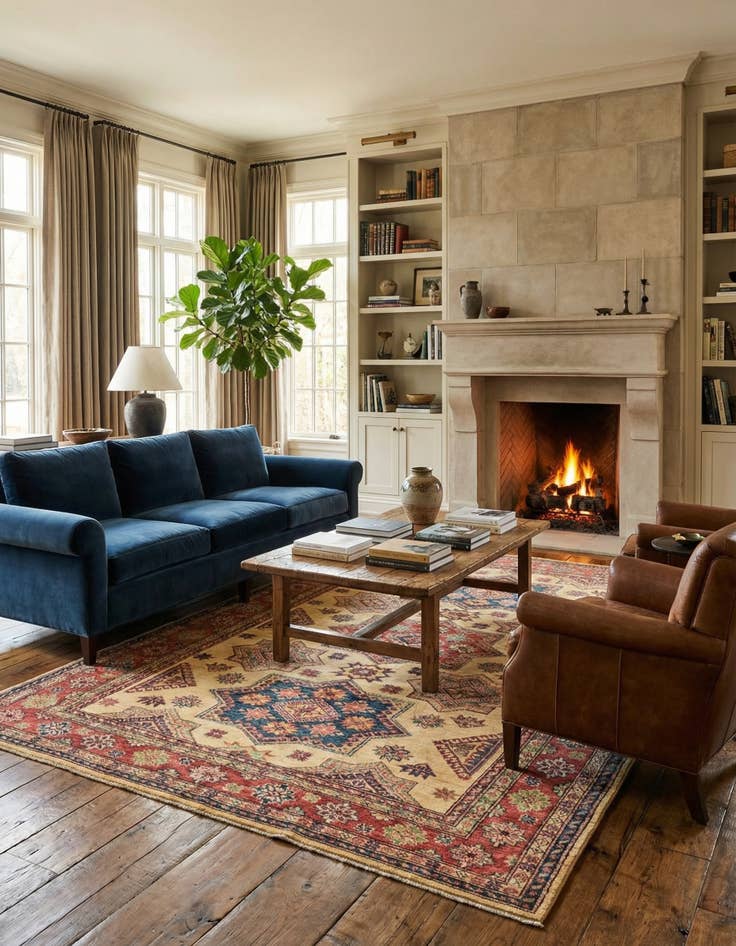 Detail image of 5' 8 x 7' 8  Hand Knotted Kazak Oriental Rug