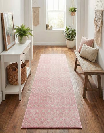 2' 7 x 10' Moroccan Trellis Runner Rug
