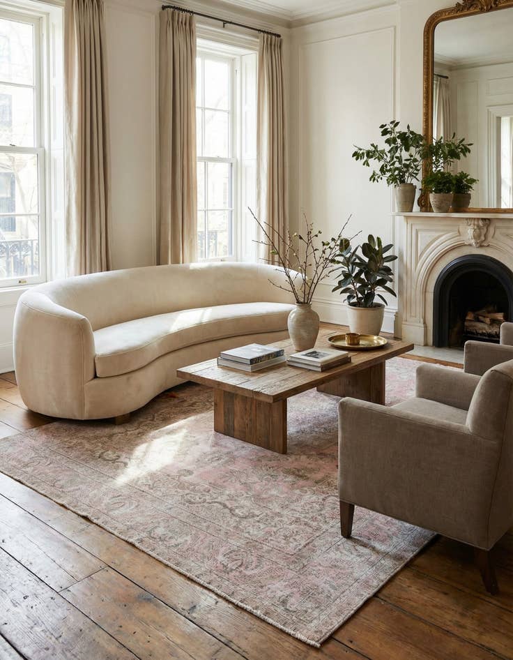 Detail image of 9' 2 x 12' 5  Hand Knotted Ultra Vintage Persian Wool Rug