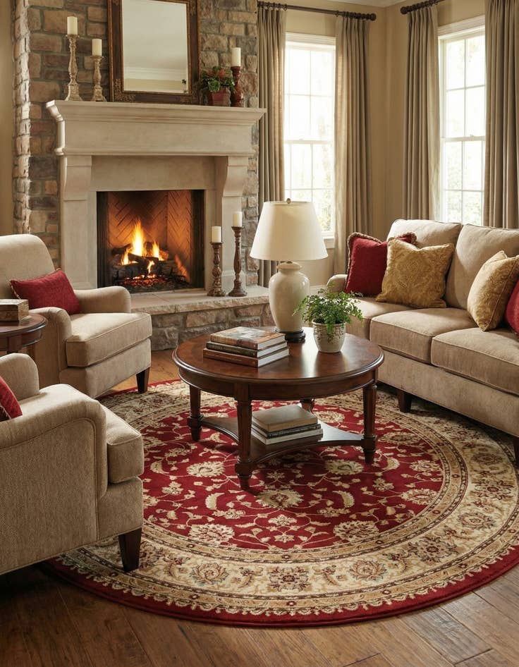 Detail image of  10' x 10' Aditi Round Rug