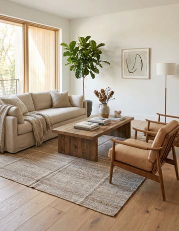 5' 7 x 9' 7 Hand Woven Kilim Modern Wool Rug