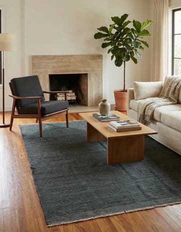 4' 5 x 6' 2 Hand Knotted Darya Wool Rug