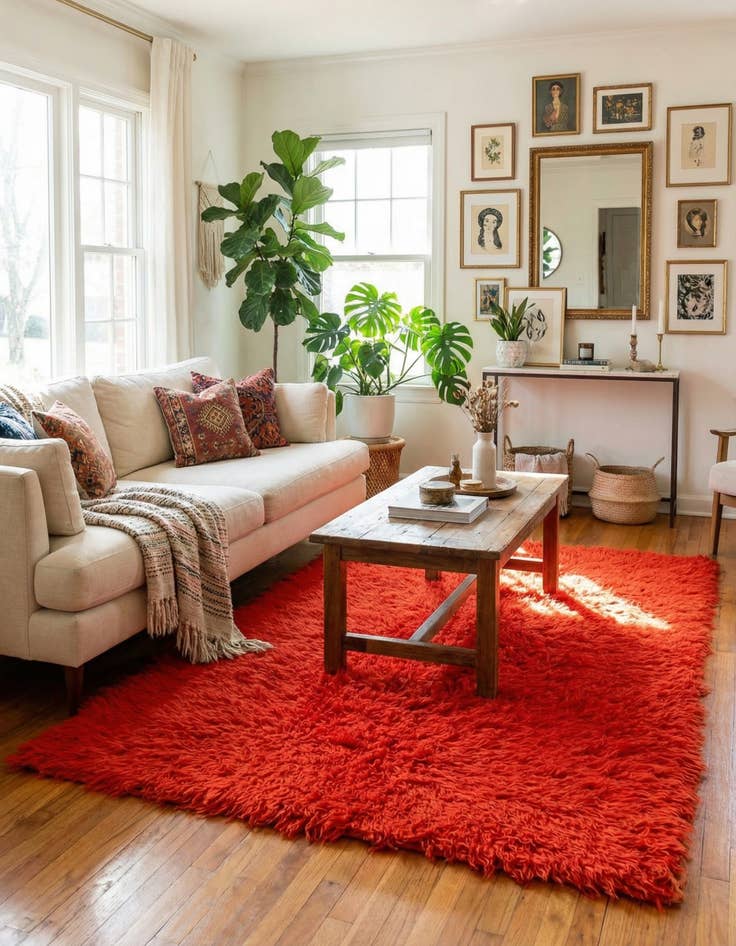 Detail image of  2' 10 x 4'  Hand Knotted Moroccan Wool Rug