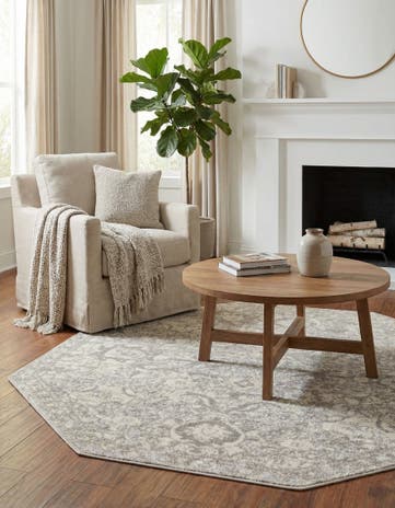 Gray Lola Octagon Rug