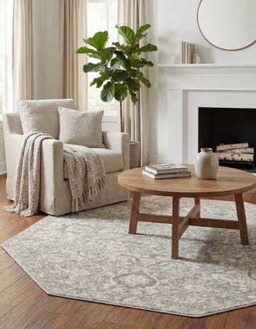 Gray Lola Octagon Rug
