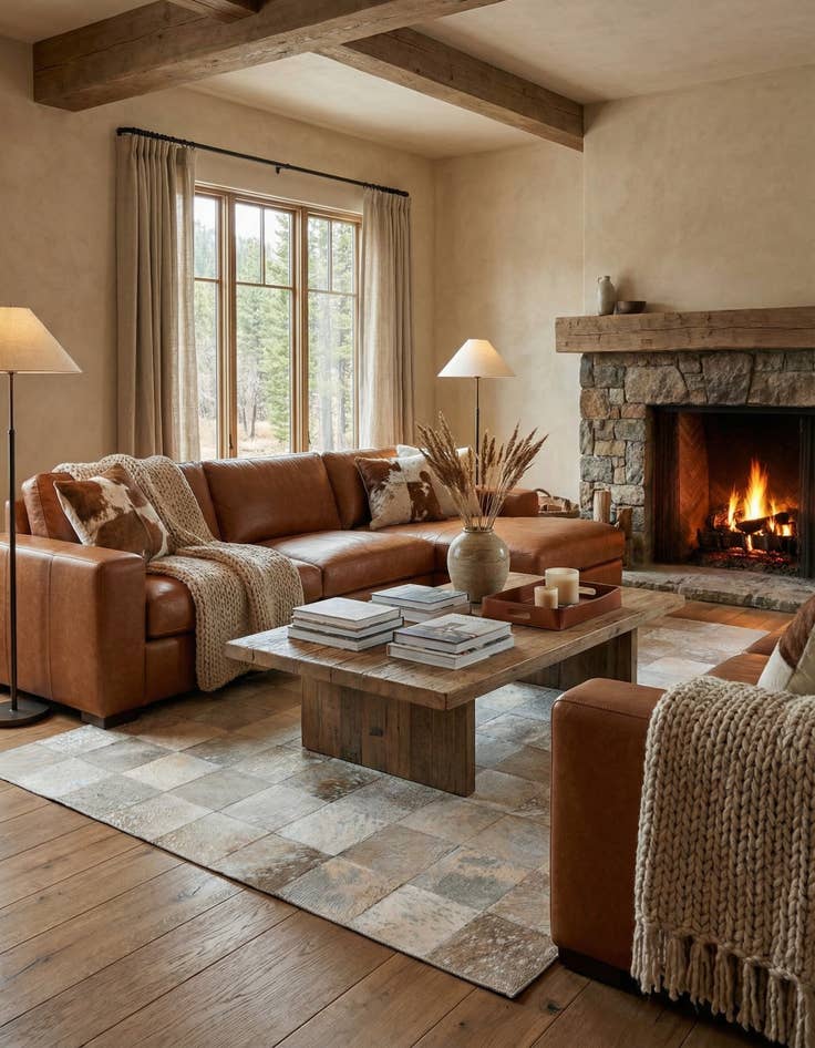 Detail image of 5' x 8' Cowhide Rug