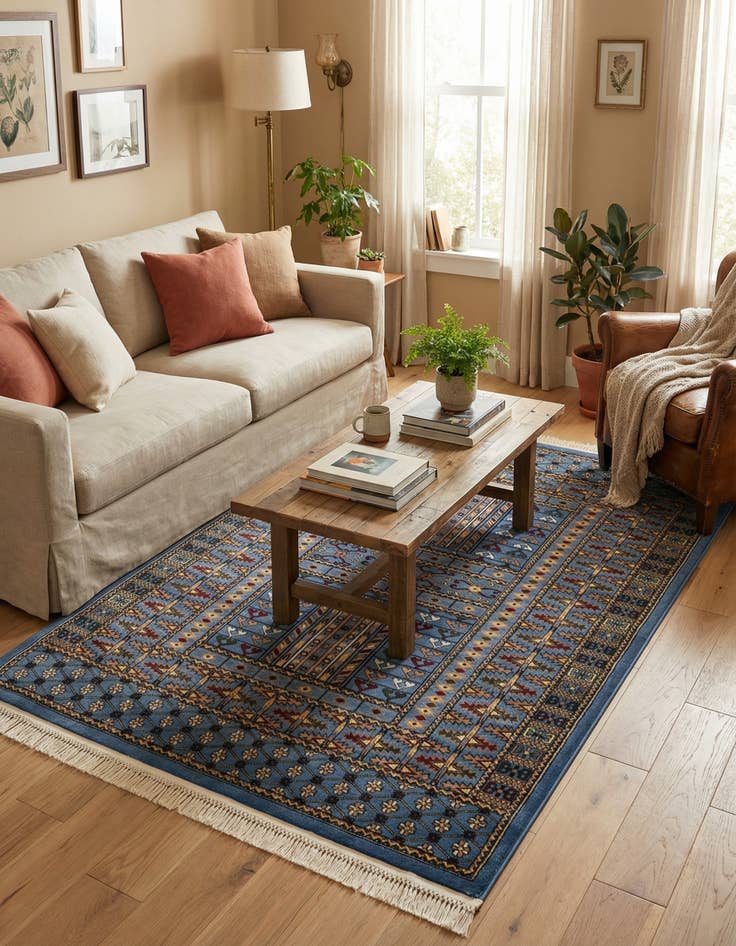 Detail image of  5' 3 x 7' Bokhara Rug