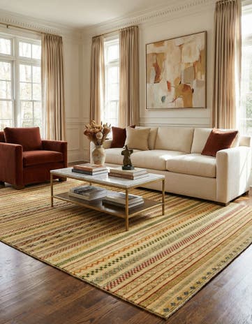 5' 9 x 7' 8 Hand Knotted Modern Ziegler Rug