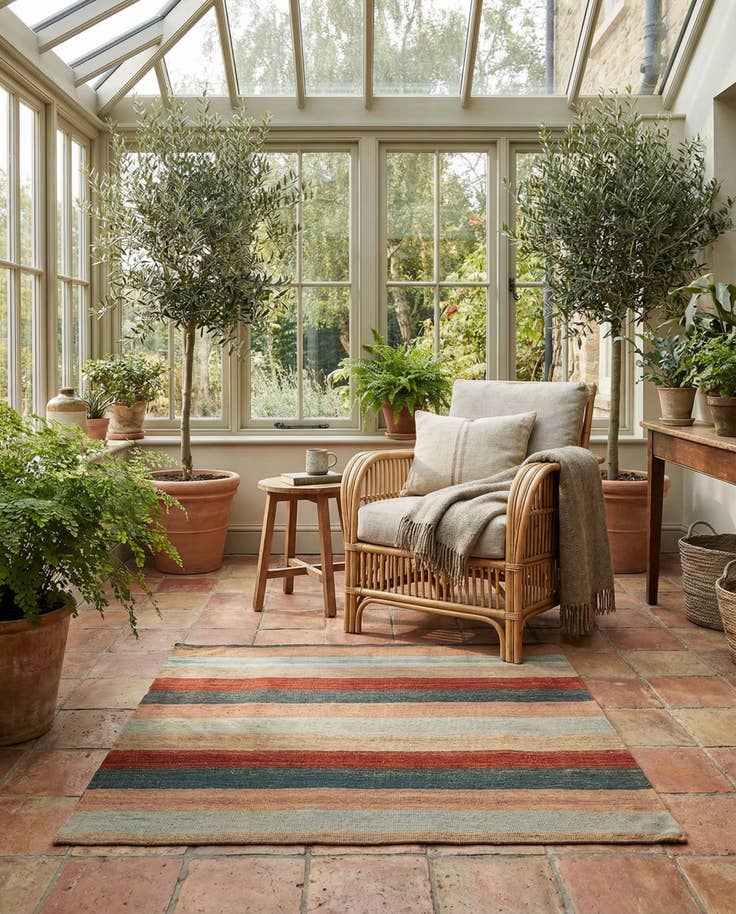 Detail image of 3' 2 x 3' 3 Hand Knotted Persian Wool Square Rug