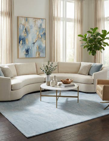 6' 7 x 9' 9 Hand Knotted Darya Wool Rug