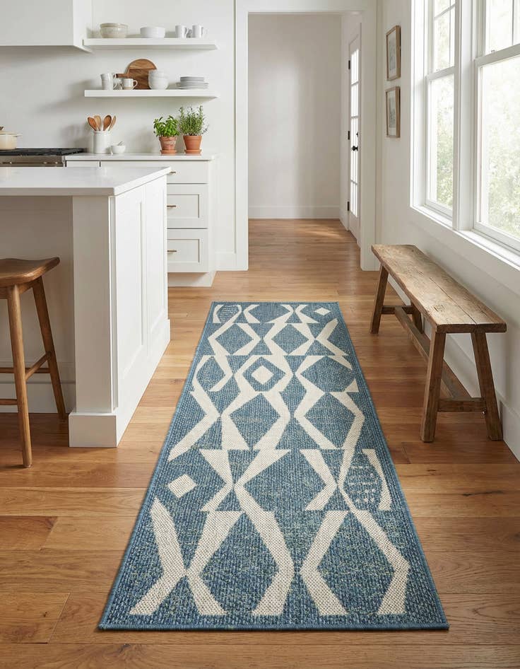 Detail image of 2' x 6' 1 Easy-Clean Baja Indoor / Outdoor Runner Rug