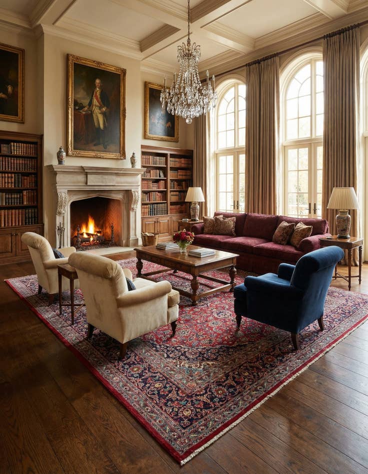 Detail image of 9' 8 x 13' 8  Hand Knotted Mashad Persian Wool Rug