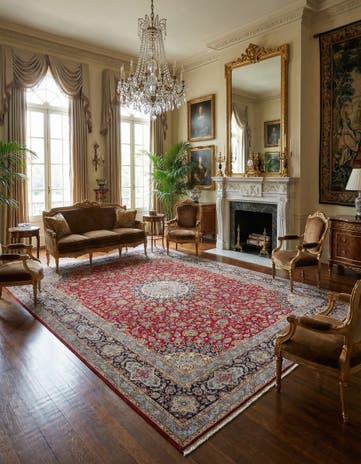 9' 11 x 12' 11 Kashan Rug