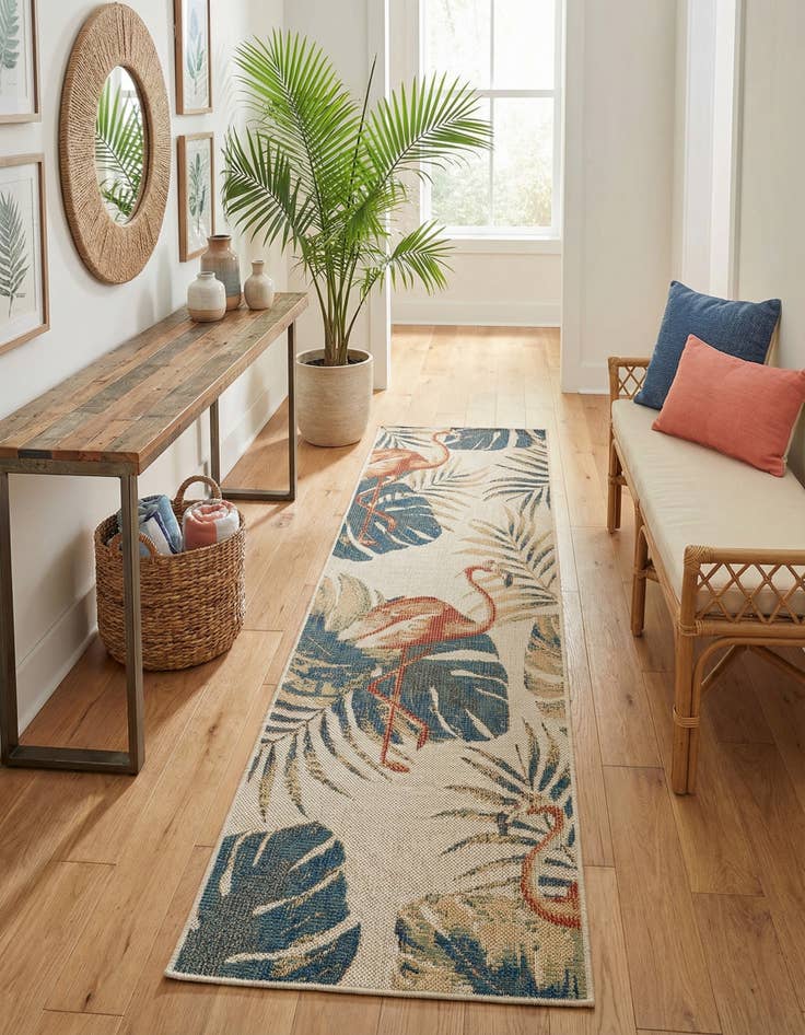 Detail image of 2' x 7' 10  Washable Baja Indoor / Outdoor Runner Rug