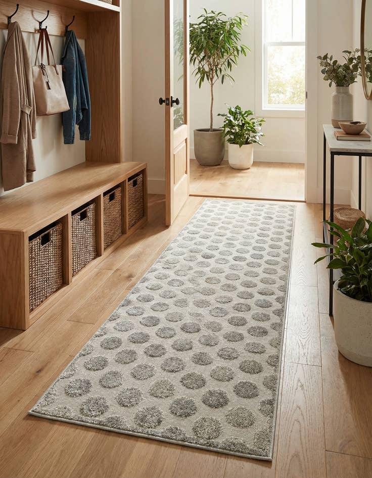 Detail image of  2' 7 x 10'  Washable Sabrina Soto Indoor / Outdoor Runner Rug