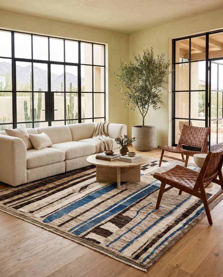 9' 1 x 12' 2 Hand Knotted Beni Marok Rug