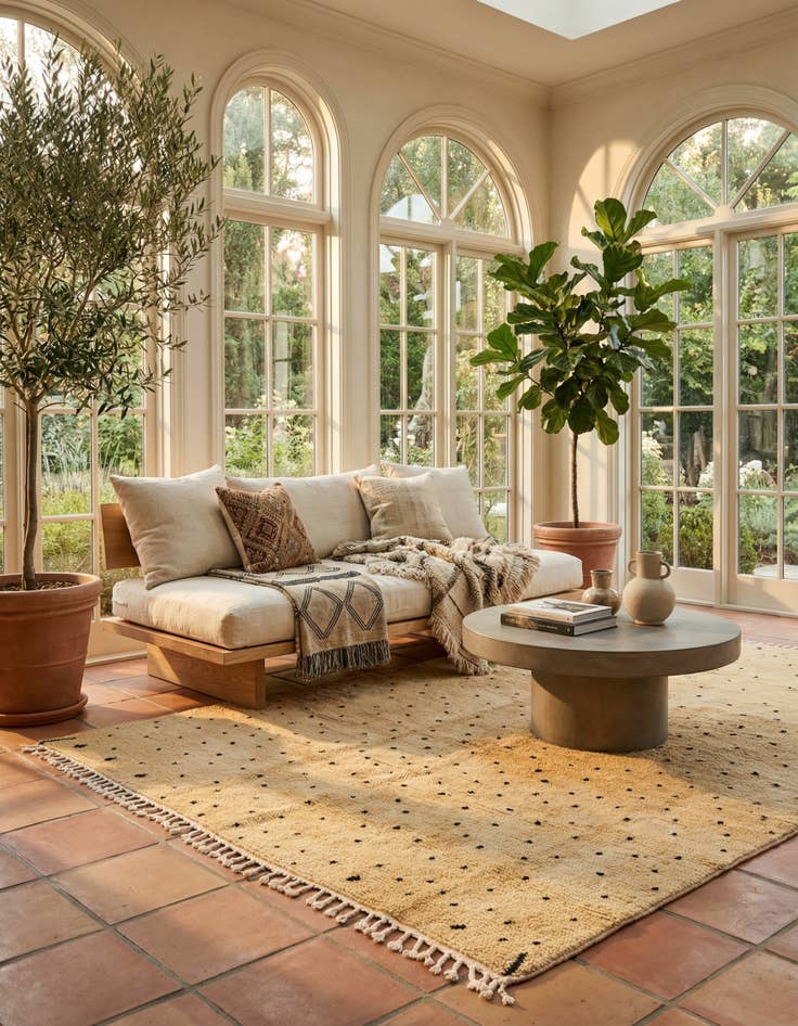 Detail image of 6' 4 x 9' 8 Berber Rug