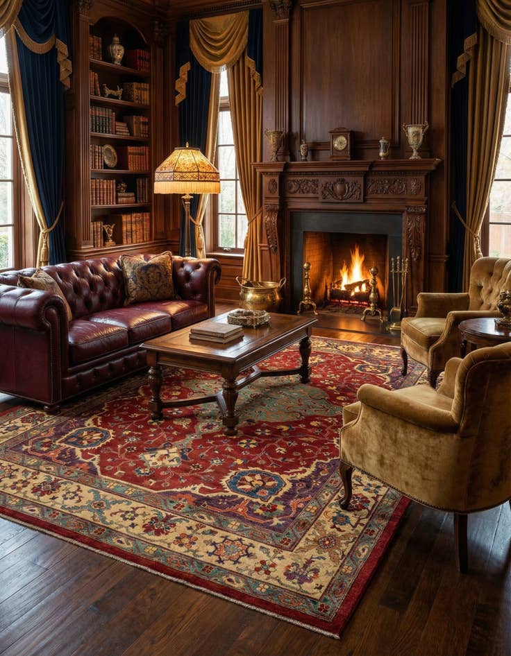 Detail image of  7' 3 x 9' 11 Sara Wool Rug