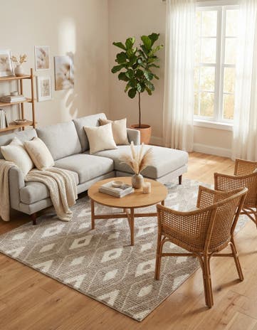 6' x 9' Sepia Rug