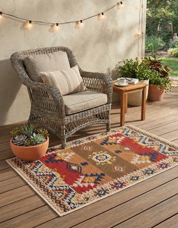 2' x 3' Easy-Clean Baja Indoor / Outdoor Rug