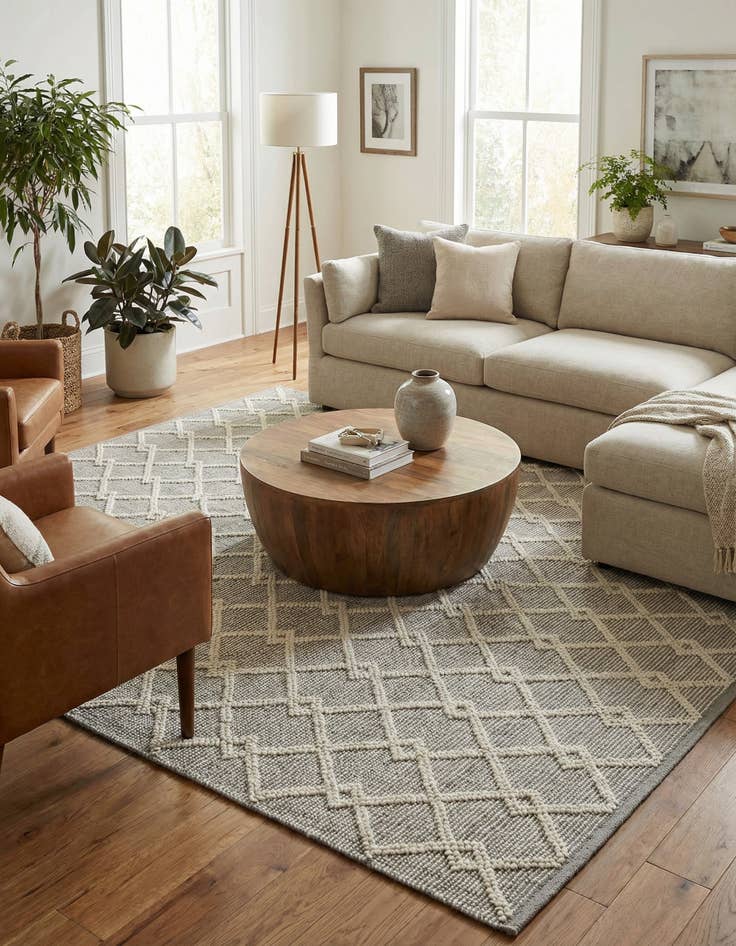 Detail image of  10' x 10'  Hand Knotted Jill Zarin Dorset Square Rug