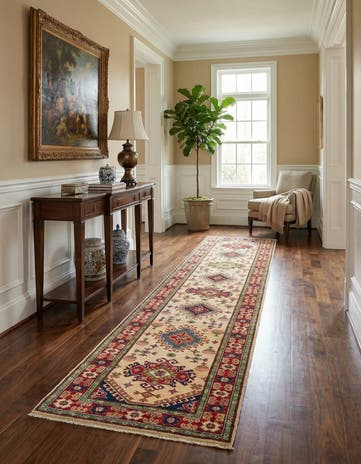 2' 9 x 15' 6 Hand Knotted Kazak Runner Rug