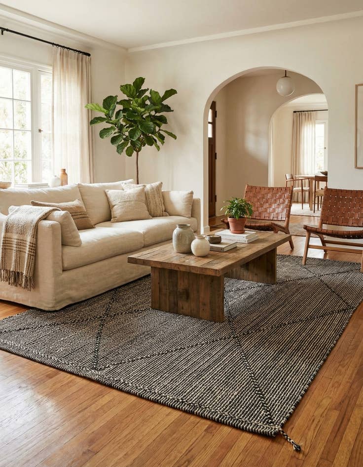 Detail image of 6' x 12' 2  Hand Knotted Moroccan Wool Runner Rug