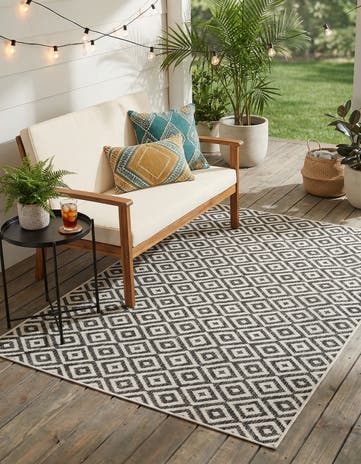 4' x 6' Easy-Clean Jill Zarin Costa Rica Indoor / Outdoor Rug