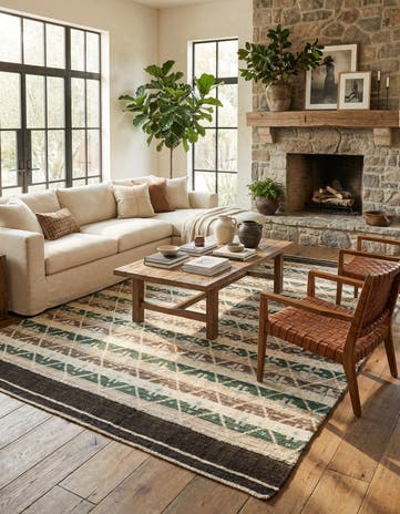 8' 2 x 10' 3 Hand Knotted Darya Wool Rug
