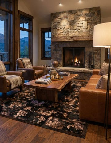 5' 2 x 8' 1 Cowhide Stocks Rug