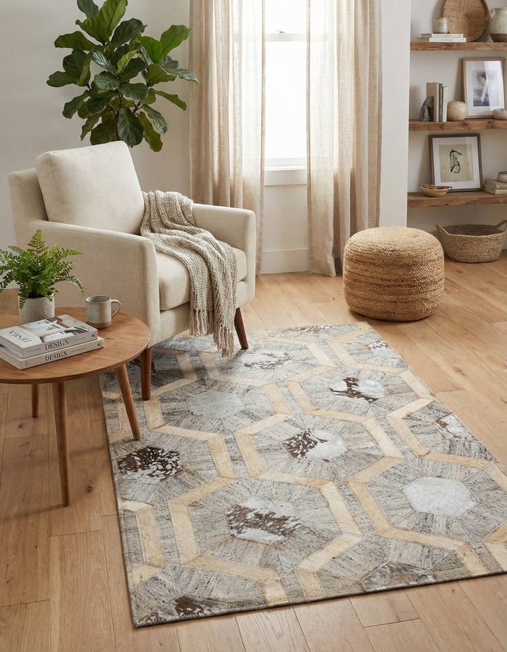 Detail image of 2' 2 x 3' 3 Cowhide Rug