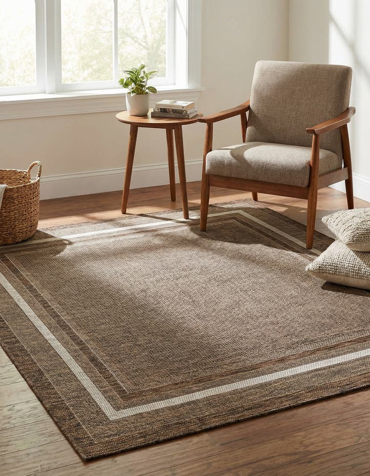 6' 1 x 6' 1 Easy-Clean Border Indoor / Outdoor...