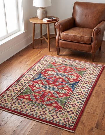 2' 7 x 3' 8 Hand Knotted Kazak Rug