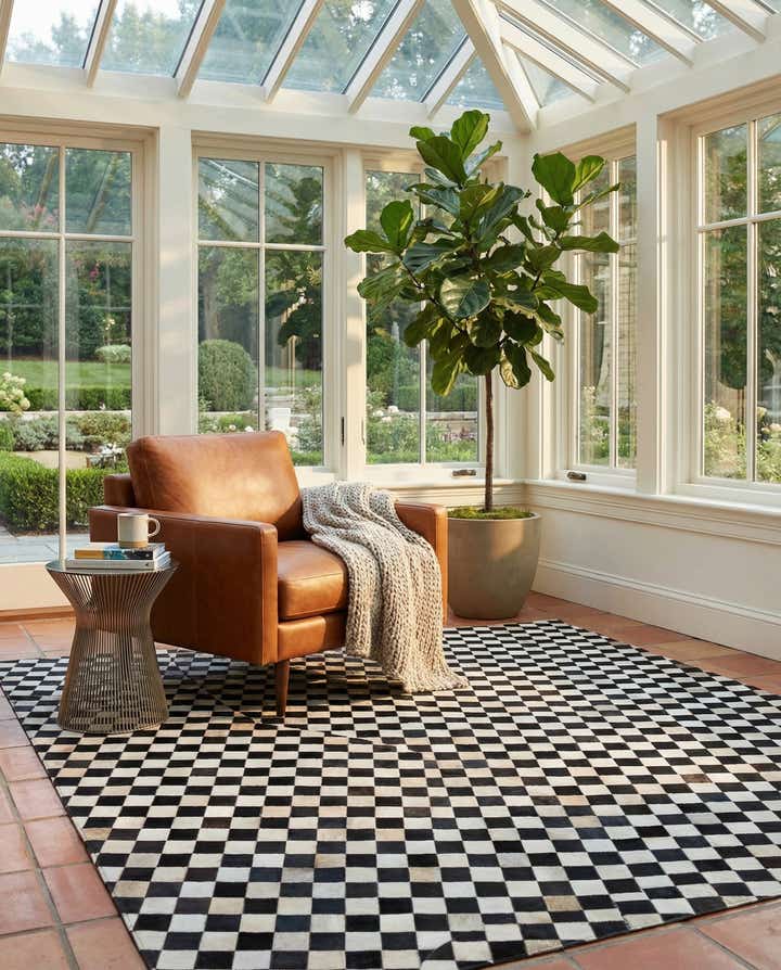 8' x 9' 11 Cowhide - Patchwork Rug