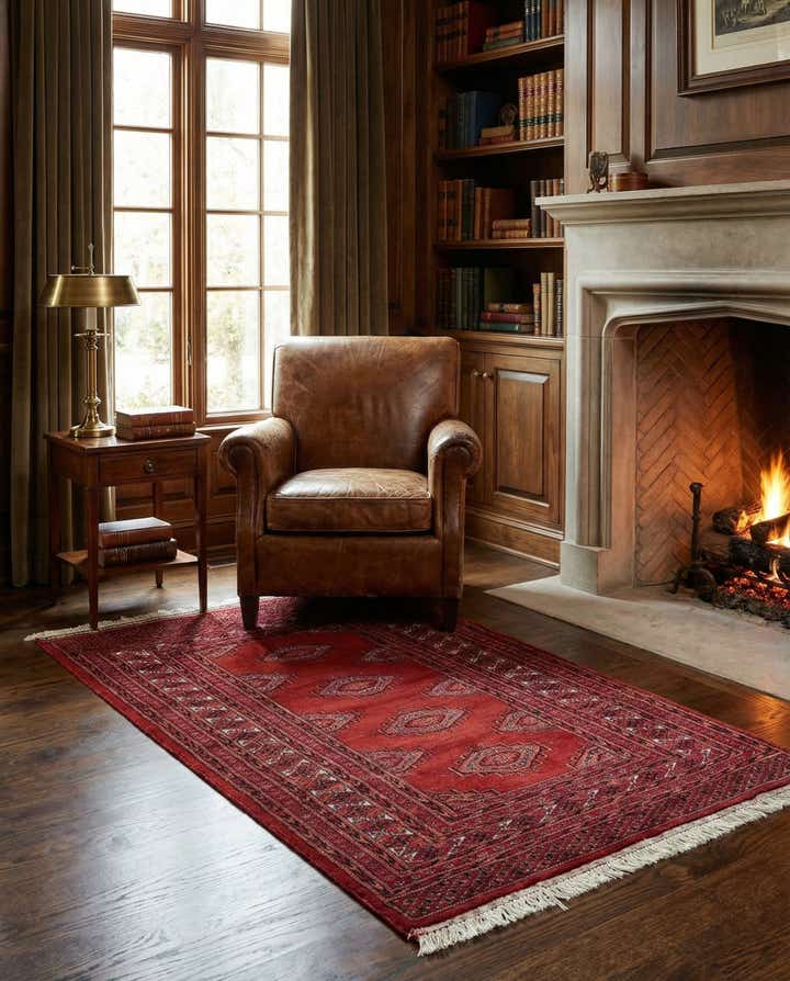 2' 9 x 5' 4 Hand Knotted Bokhara Oriental Wool Rug