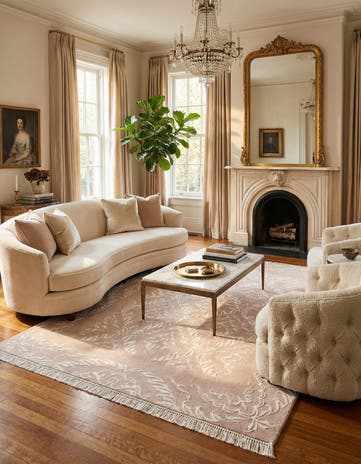 6' 10 x 9' 9 Hand Knotted Darya Wool Rug