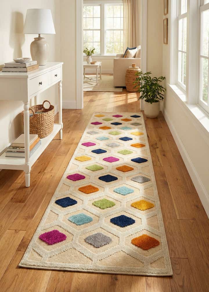 2' x 10' Easy-Clean Aruba Indoor / Outdoor Runner Rug