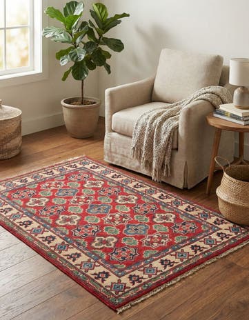 2' 10 x 4' 2 Hand Knotted Kazak Rug