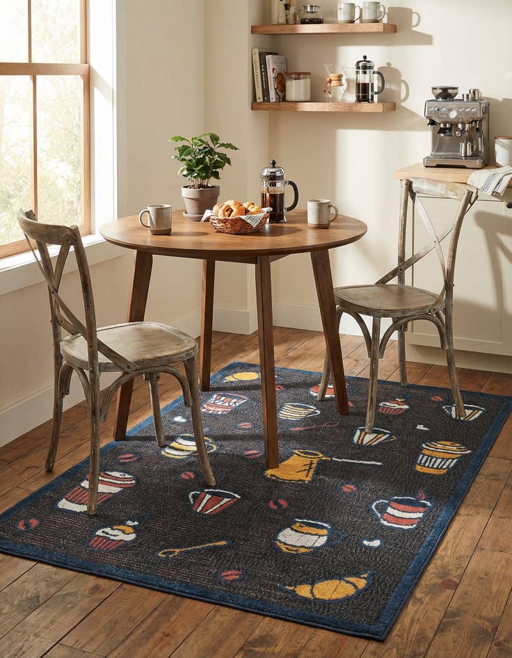 Detail image of  5' x 7' 7  Washable  Indoor / Outdoor Rug