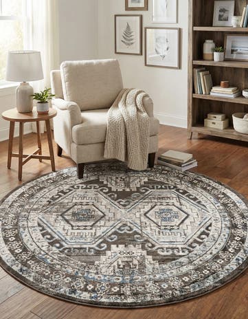 5' 3 x 5' 3 Charlotte Round Rug