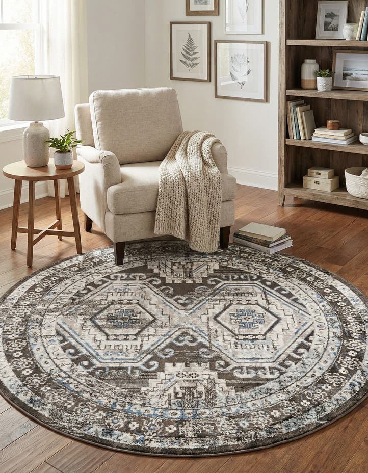 5' 3 x 5' 3 Charlotte Round Rug