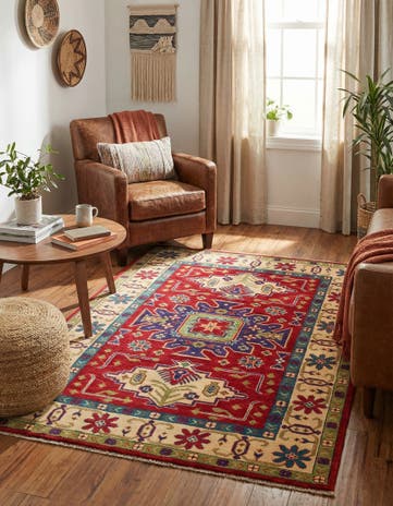 3' 10 x 5' 10 Hand Knotted Kazak Rug