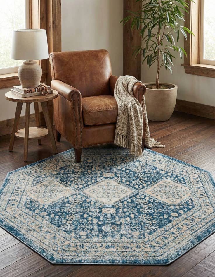 Detail image of 4' x 4' Newport Octagon Rug